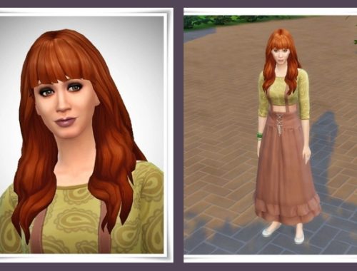 Long Wavy Bangs Hair at Birksches Sims Blog