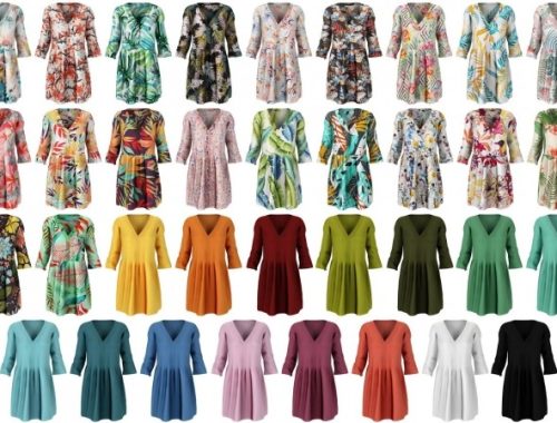 Loose short dress at LazyEyelids