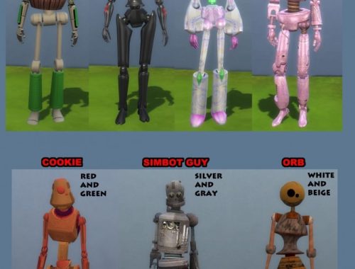 Lots More Bots, 21 New Servo Overrides by Esmeralda at Mod The Sims
