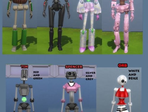 Lots More Bots, 21 New Servo Overrides by Esmeralda at Mod The Sims