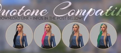 LOTUS HAIR + HEADBAND + TIES ACC RECOLOR at Candy Sims 4