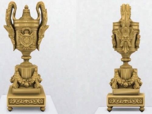 Louis XVI Style Pendule a Cercles Tournants by TheJim07 at Mod The Sims