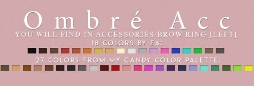 LOVE HAIR + OMBRE ACC at Candy Sims 4