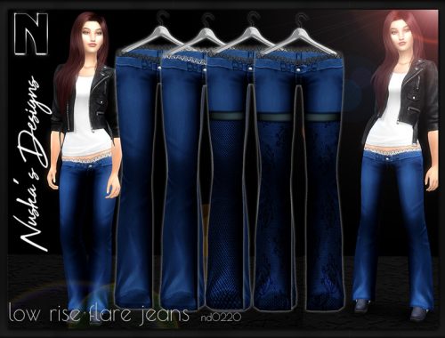 Low rise flare jeans nd2020