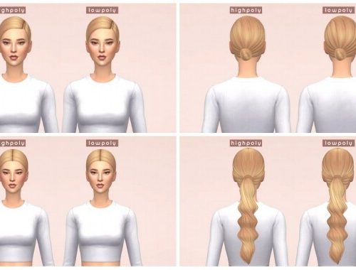 LowPoly Hairs at Enriques4