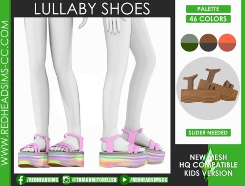 LULLABY SHOES ALL AGES by Thiago Mitchell at REDHEADSIMS