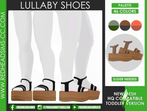 LULLABY SHOES ALL AGES by Thiago Mitchell at REDHEADSIMS