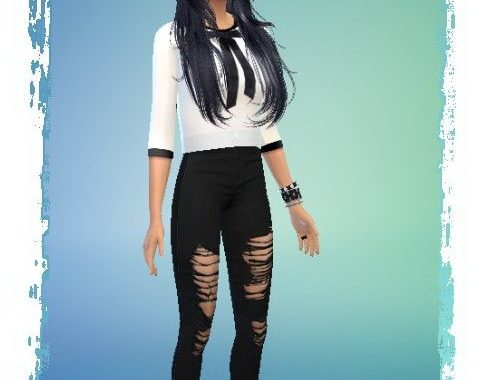 Luna Melodrama with Mikesch cat at All 4 Sims
