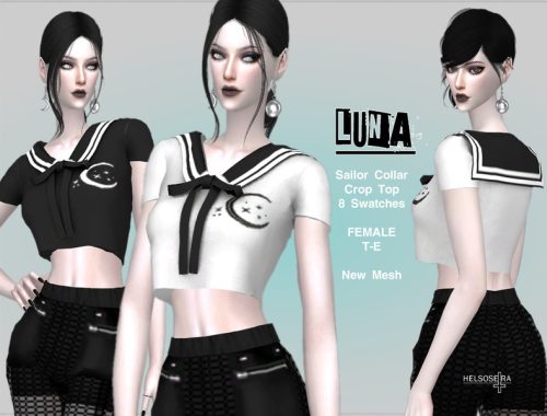 LUNA - Sailor Collar Top