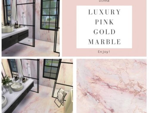 Luxury Pink Gold Marble Set at Dinha Gamer
