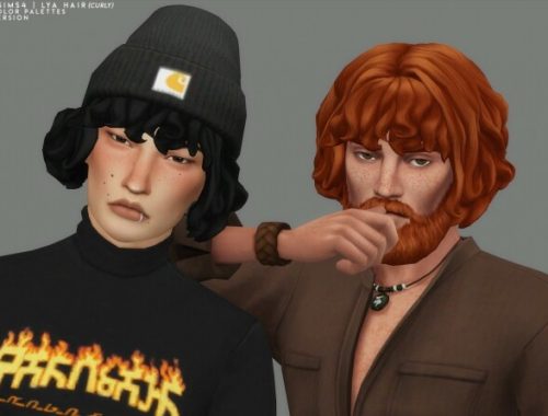 LYA HAIR CURLY EDITION at Candy Sims 4