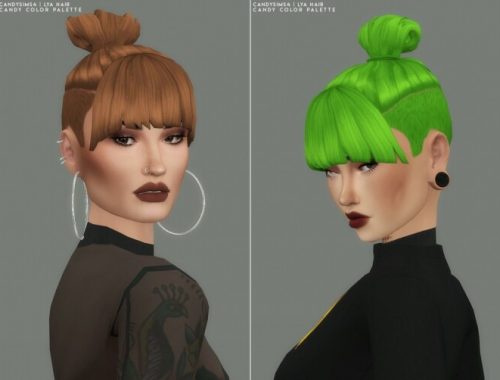 LYA short hair at Candy Sims 4