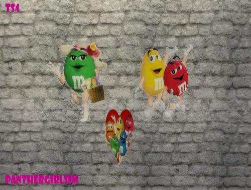 M and M Wall Stickers Small-REQUIRES GET TOGETHER