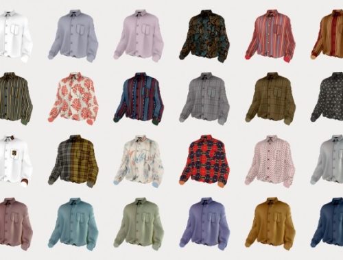 M unbalance pocket shirts at Bedisfull – iridescent