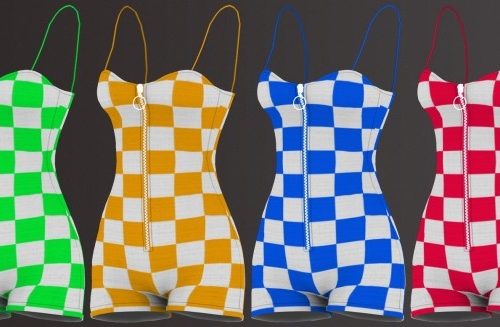 MACHEDA ROMPERS by Thiago Mitchell at REDHEADSIMS
