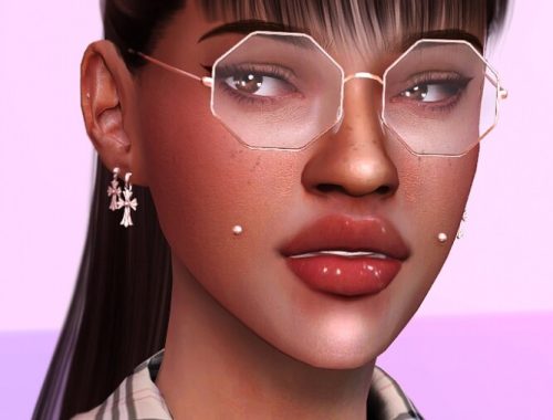 MACHINE Octangular Glasses at Praline Sims