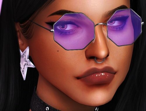 MACHINE Octangular Glasses at Praline Sims