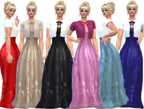 Magenta silk dress (Seasons)