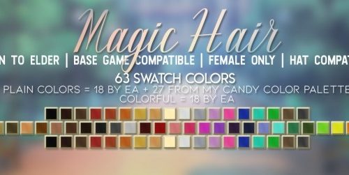 MAGIC HAIR at Candy Sims 4