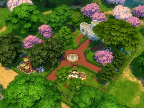 Magnolia Blossom park Willow Creek Renovation by iSandor at Mod The Sims