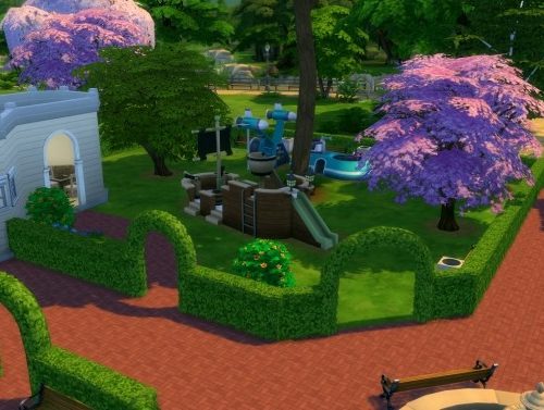 Magnolia Blossom park Willow Creek Renovation by iSandor at Mod The Sims
