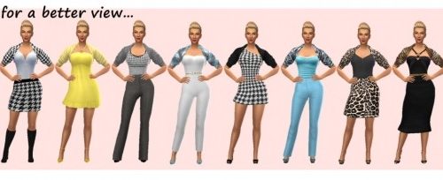MAHOC’S ACCESSORY SHRUG RECOLOUR at Sims4Sue