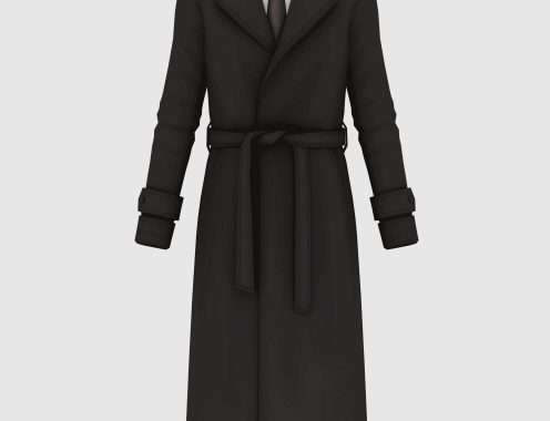 Male Buttonless Trench Coat at Happy Life Sims