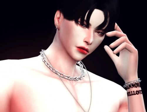 Male Necklace 4 & Bracelet 1 at Chaessi