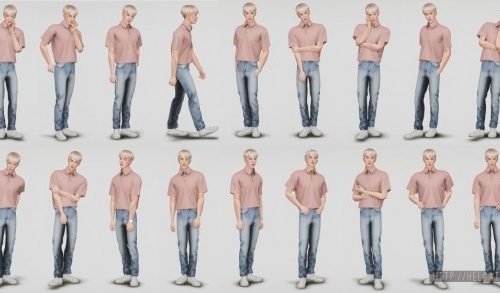 Male poses 04 at Helga Tisha