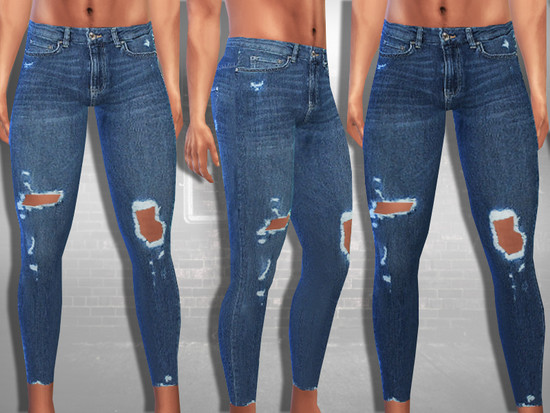 Male Sims True Ripped Jeans - The Sims 4 Catalog