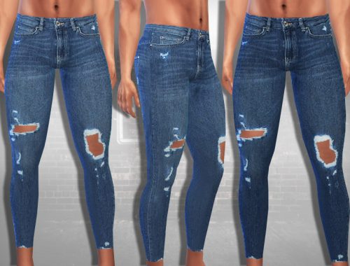 Male Sims True Ripped Jeans