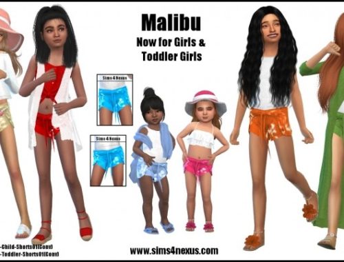 Malibu skirt & shorts by SamanthaGump at Sims 4 Nexus