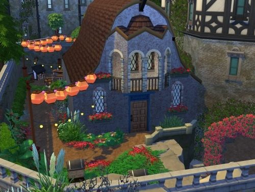 Manor on the castle ruins by EyeCandy at Mod The Sims