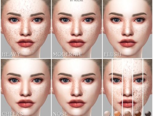 MAPLE SYRUP Body & Face Freckles at Praline Sims