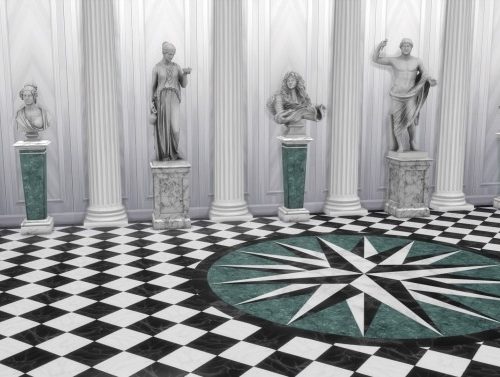 Marble Compass Rose by TheJim07 at Mod The Sims