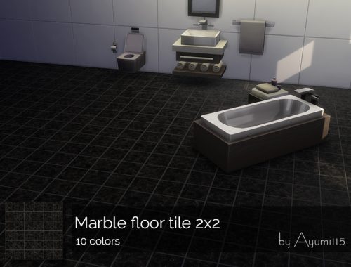 Marble floor tile 2x2
