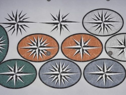 Marble Oval Compass Rose by TheJim07 at Mod The Sims