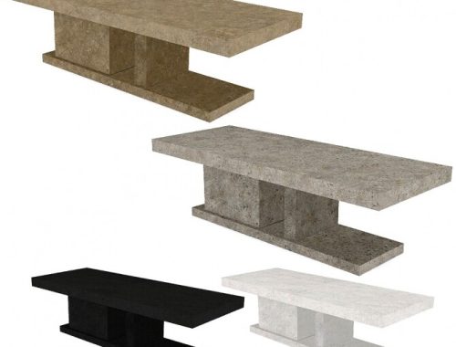 Marble table, chair and lamp recolors at Riekus13
