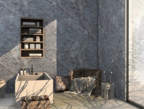 Marble Wall Set at Simspiration Builds