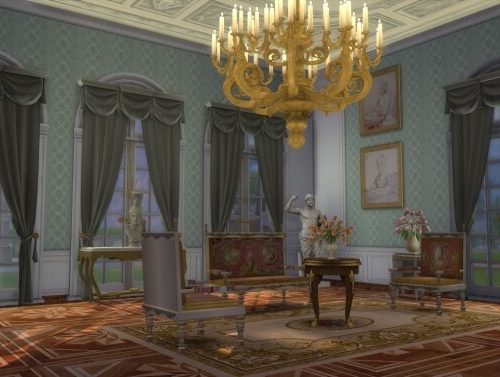 Marie Antoinette Boudoir Wall Set at Regal Sims