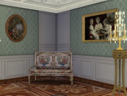 Marie Antoinette Boudoir Wall Set at Regal Sims
