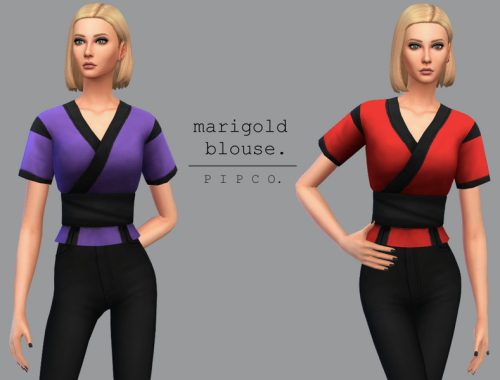 marigold blouse.