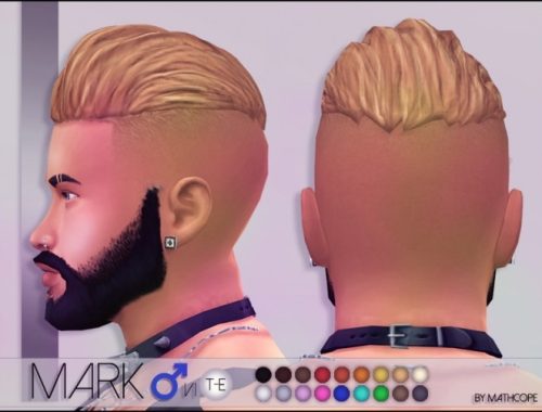 Mark hair by Mathcope at Sims 4 Studio