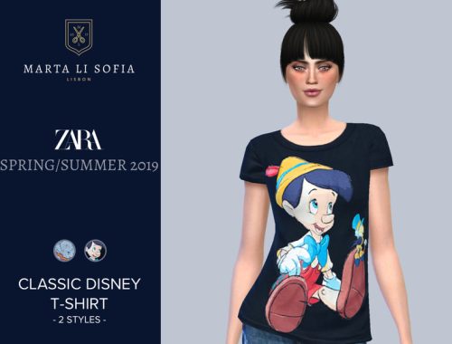 Marta Li Zara Classic Disney T-shirt