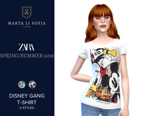 Marta Li Zara Disney Minnie & Mickey Gang  T-shirt