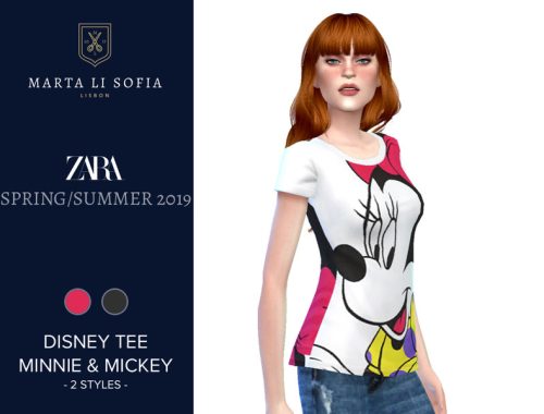 Marta Li Zara Disney Minnie & Mickey T-shirt