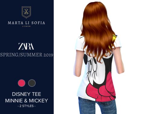 Marta Li Zara Disney Minnie & Mickey T-shirt