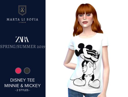 Marta Li Zara Disney Minnie & Mickey T-shirt
