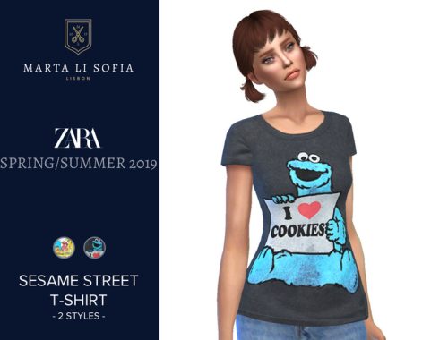 Marta Li Zara Sesame Street T-shirt
