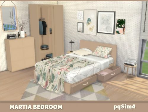 Martia Bedroom at pqSims4